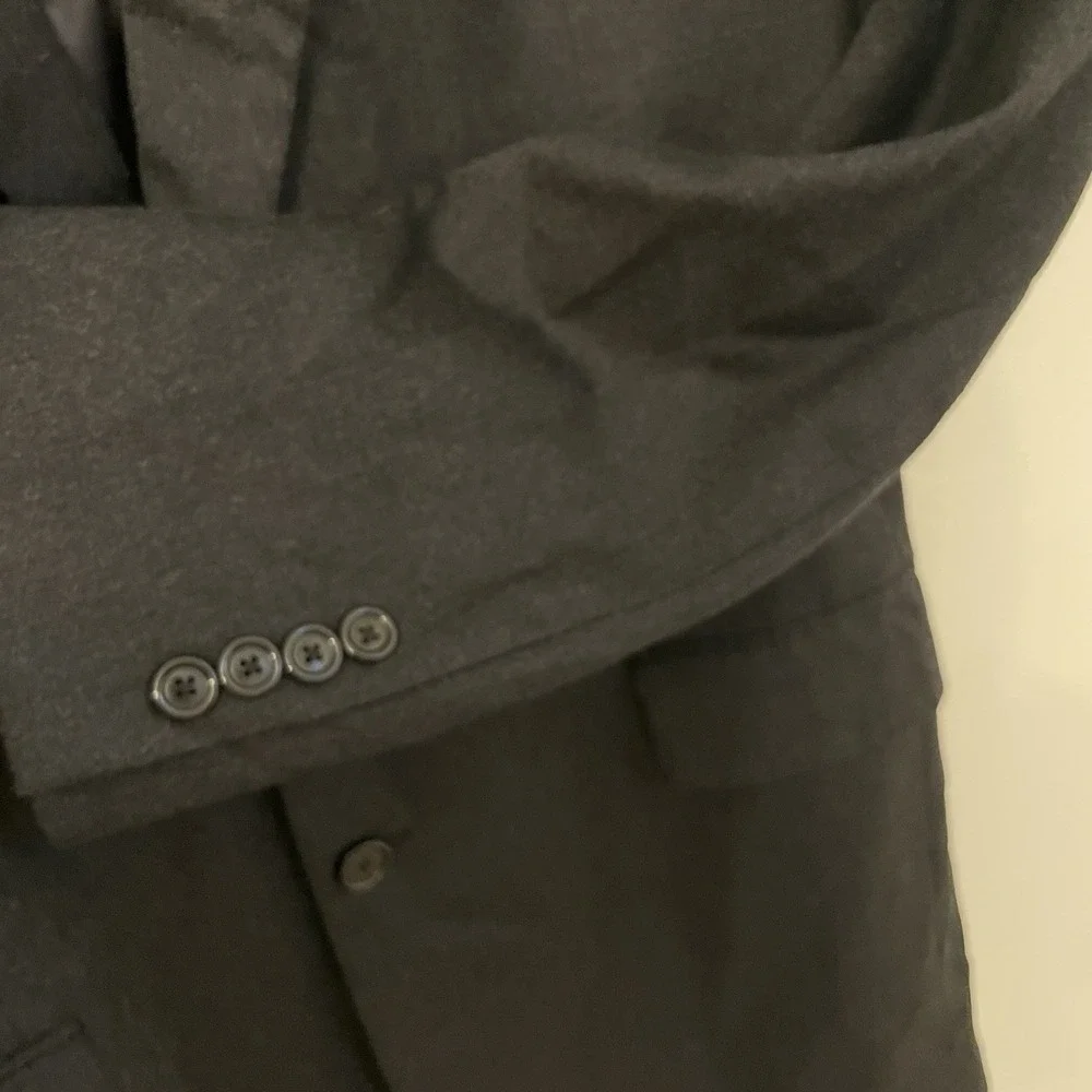 Joseph A Bank Wool Blazer 44L Black Business Professional‎ Sport Coat